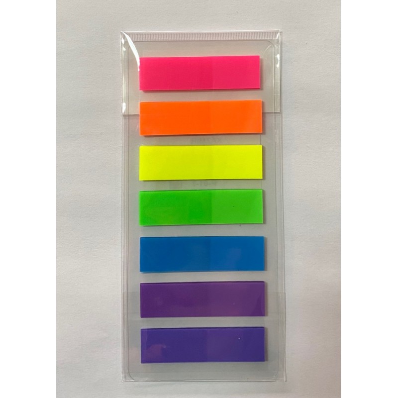 Стикер-закладка (4,5х1см) 7 цветов Р-01-07пластик